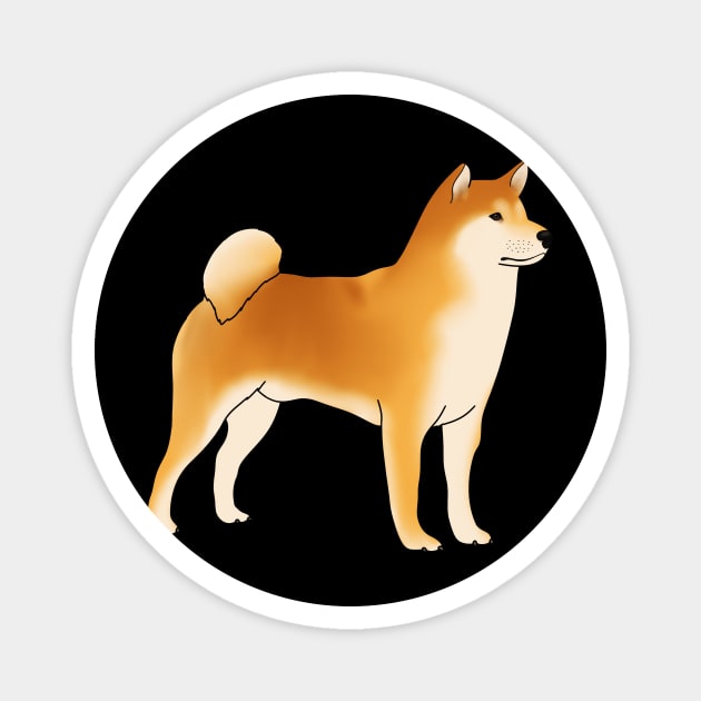 Shiba Inu Dog, Shiba Inu Lovers Magnet by logiamerch